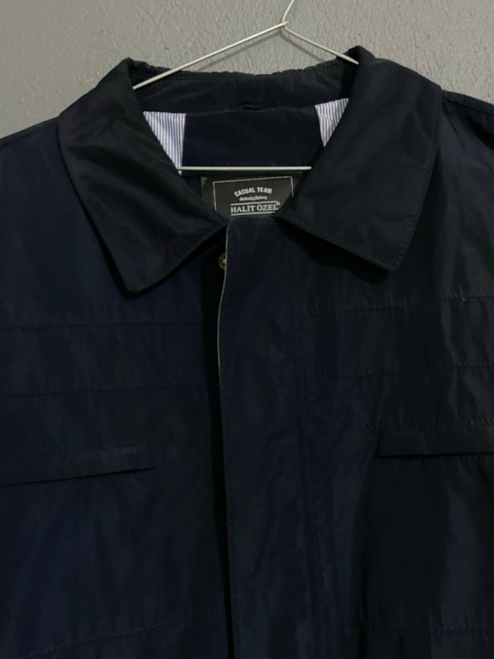 Düğmeli Lacivert Erkek Midi Ceket - Görsel 2