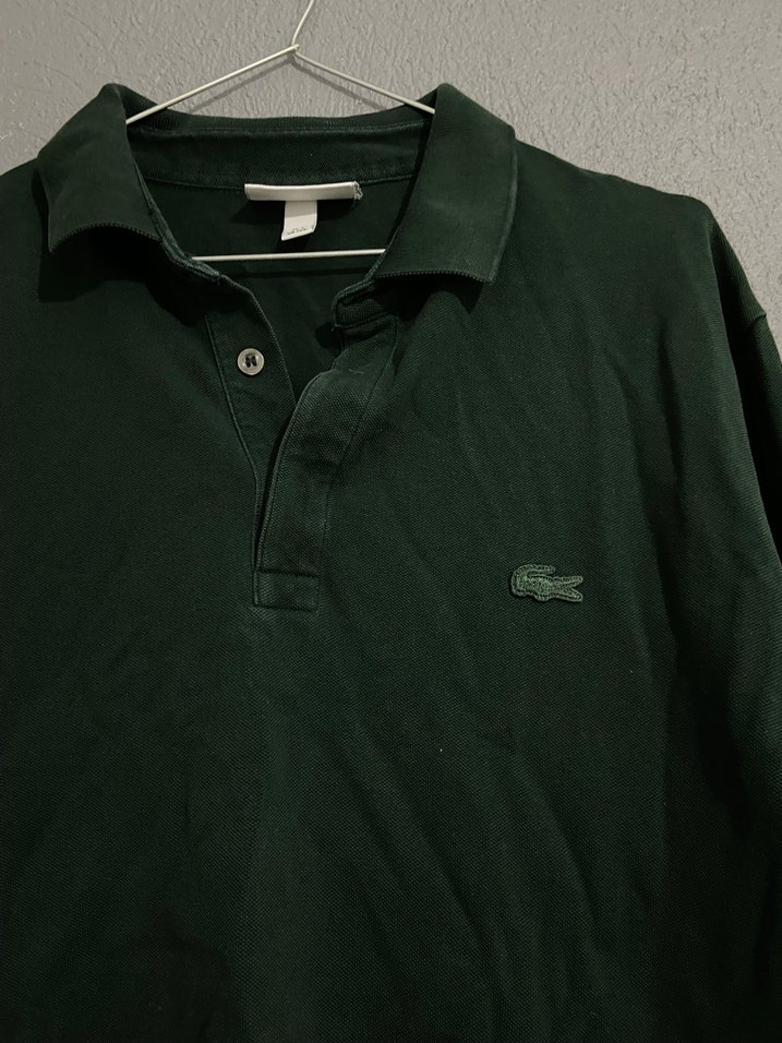Lacoste Yeşil Uzun Kollu Polo Tişört - Görsel 2