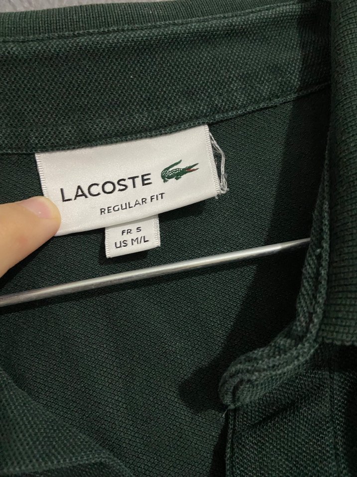 Lacoste Yeşil Uzun Kollu Polo Tişört - Görsel 3
