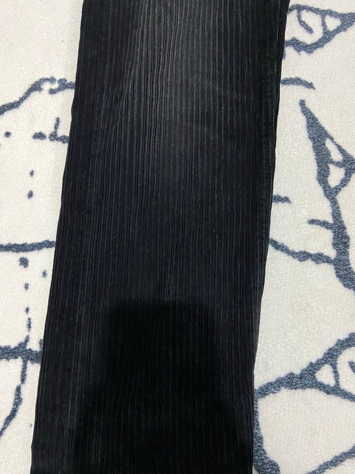 Erkek Siyah Piliseli Bol Kesim Denim Pantolon - Görsel 2