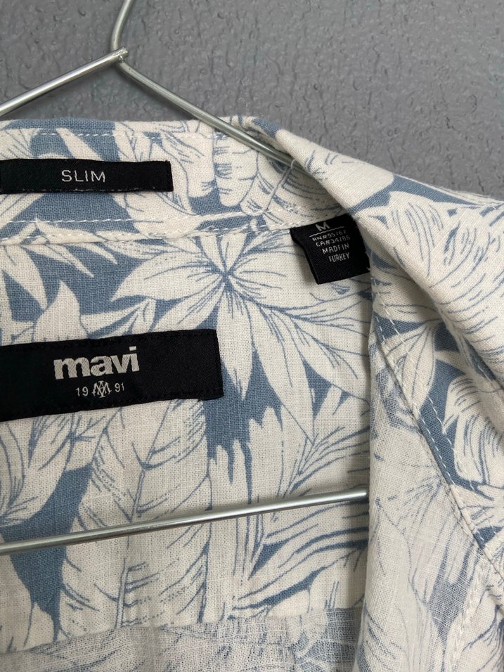 Desenli Kısa Kollu Erkek Gömlek - Görsel 4