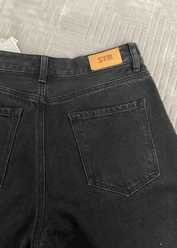 Kadın Siyah Regular Fit Denim Jean - Görsel 5