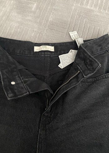 Kadın Siyah Regular Fit Denim Jean - Görsel 3