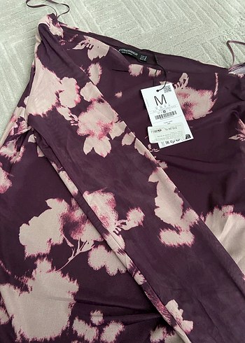 Kadın Mor Desenli Uzun Kollu Bluz - Görsel 4