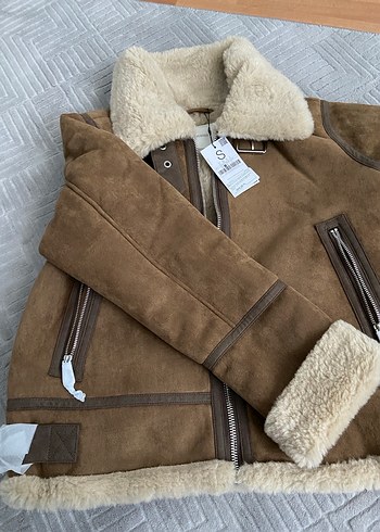 Kürk Detaylı Kadın Süet Ceket - Görsel 4