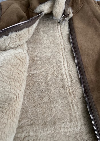Kürk Detaylı Kadın Süet Ceket - Görsel 6
