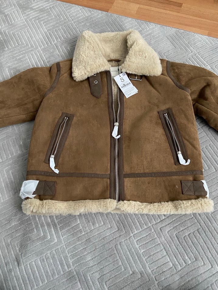 Kürk Detaylı Kadın Süet Ceket - Görsel 2