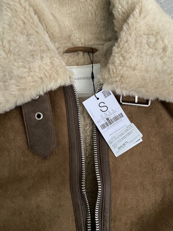 Kürk Detaylı Kadın Süet Ceket - Görsel 3