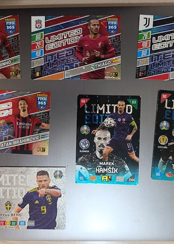 panini limited edition futbol kart
