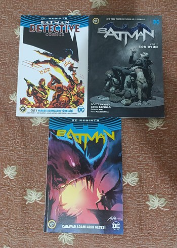 DC comics batman Çizgi Roman Seti - 3 Kitap