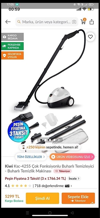 Kişi buharlı temizleyici
