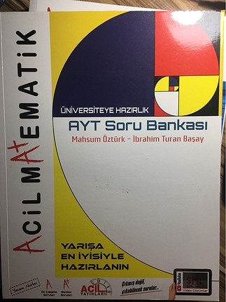 Acil yayınları ayt matematik soru bankası