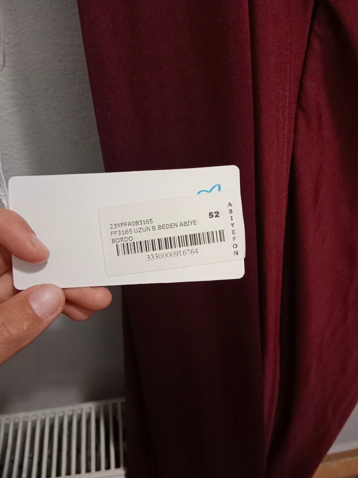 Kadın Bordo Drapeli Uzun Abiye Elbise - Görsel 3