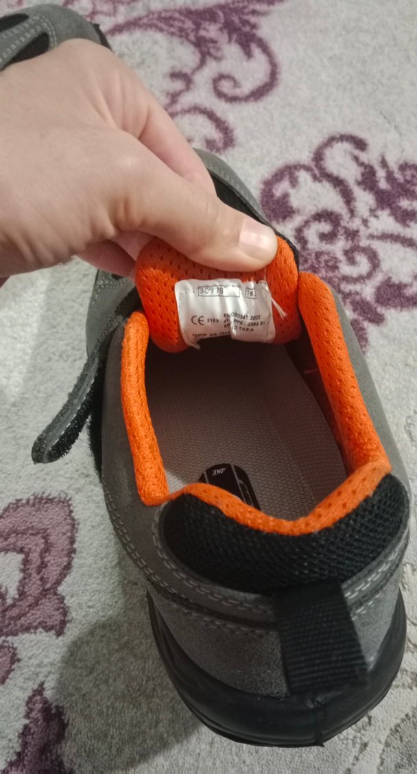 Gri Kaydırmaz Cırtlı iş ayakkabısı - Görsel 3