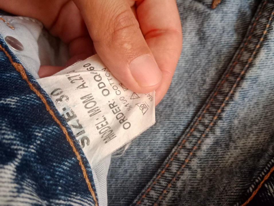 Mavi Rahat Kesim Midi Boy Kadın Kot Pantolon - Görsel 2