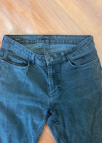 Diğer Siyah Regular Fit Midi Denim erkek Jean