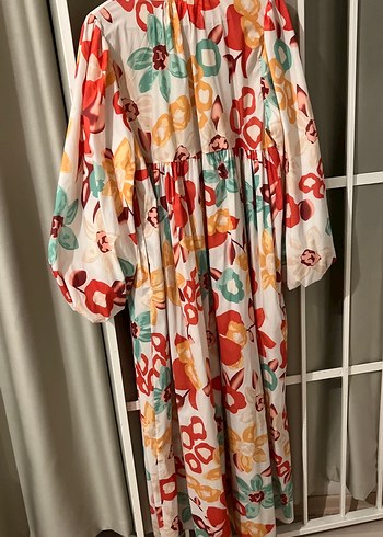 Bohem Çok Renkli Uzun Salaş Elbise - Görsel 2