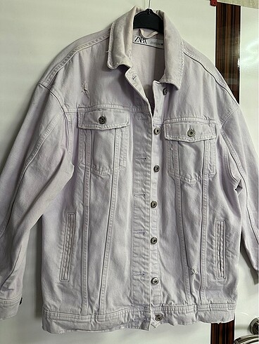 Zara lila kot oversize ceket