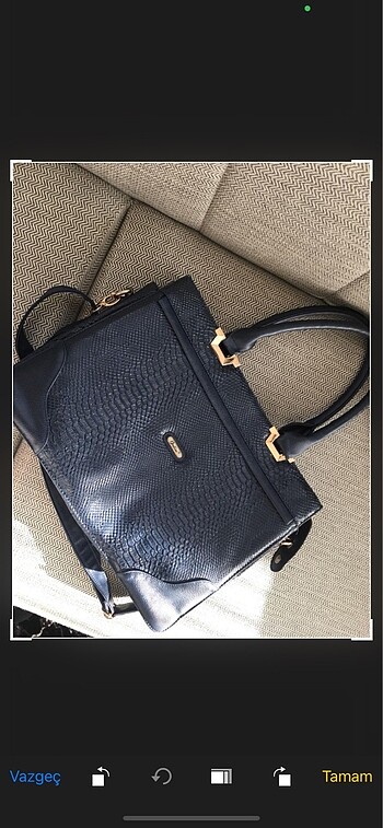 LACİVERT YILAN DERİSİ MODEL ÇANTA