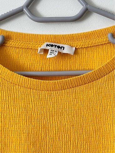 Koton Koton Sarı Kol fırfır detaylı bluz