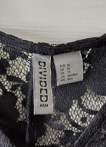 xs Beden H&M Divided Dantel Elbise