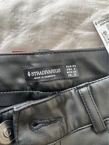 Stradivarius Deri pantolon