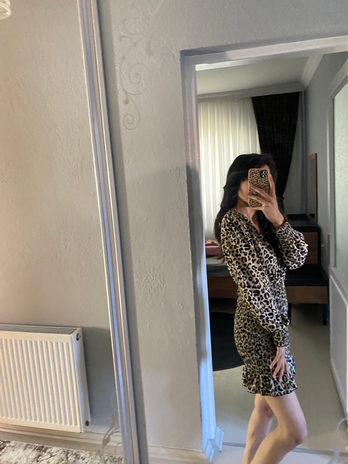 Leopar elbise - Görsel 3