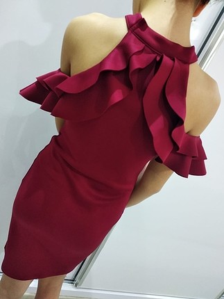 kırmızı abiye