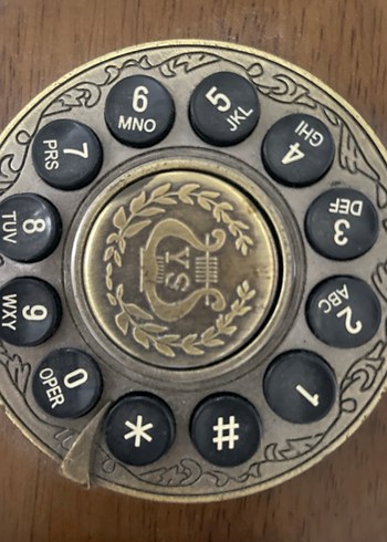 Ahşap ve Metal Antika Telefon - Görsel 2