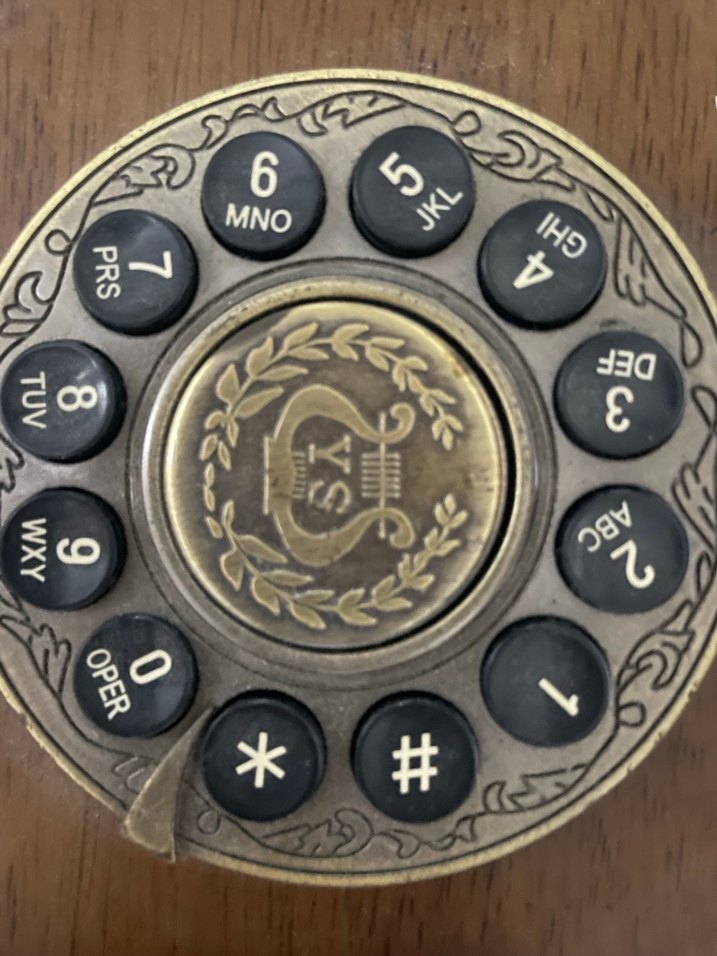 Ahşap ve Metal Antika Telefon - Görsel 2