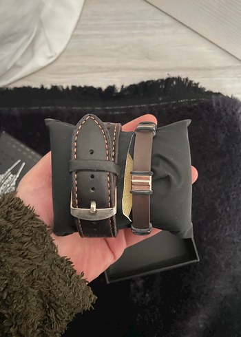 Kahverengi Biker Tarzı Erkek Saat - Görsel 2