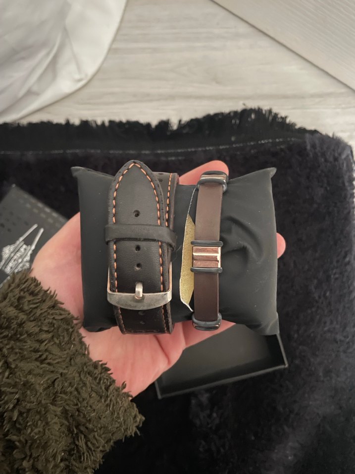 Kahverengi Biker Tarzı Erkek Saat - Görsel 2