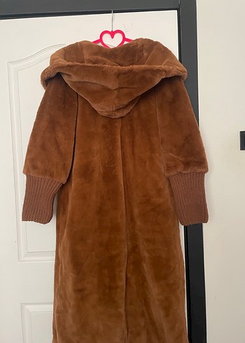 Kahverengi Kürklü Midi Kadın Kaban - Görsel 2