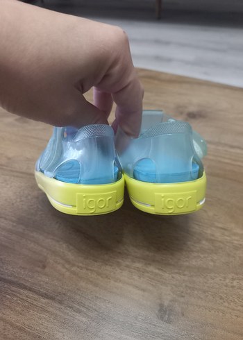 Igor Mavi Sarı Tokalı Çocuk Sandalet - Görsel 5