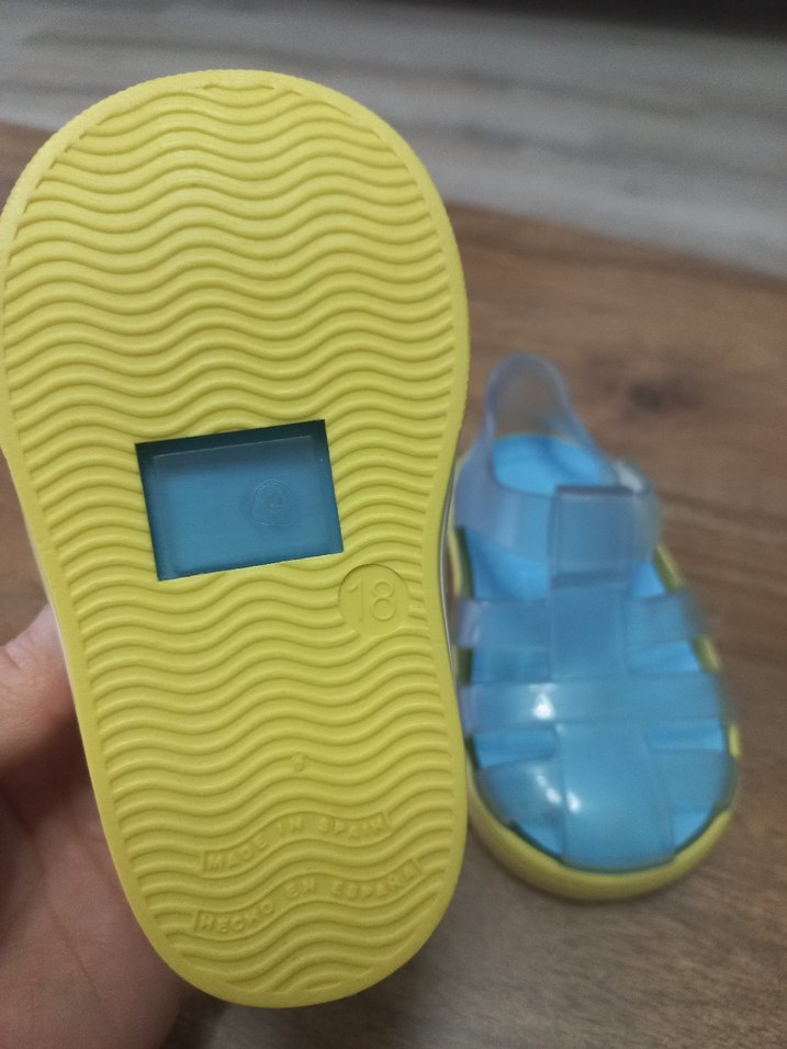 Igor Mavi Sarı Tokalı Çocuk Sandalet - Görsel 3