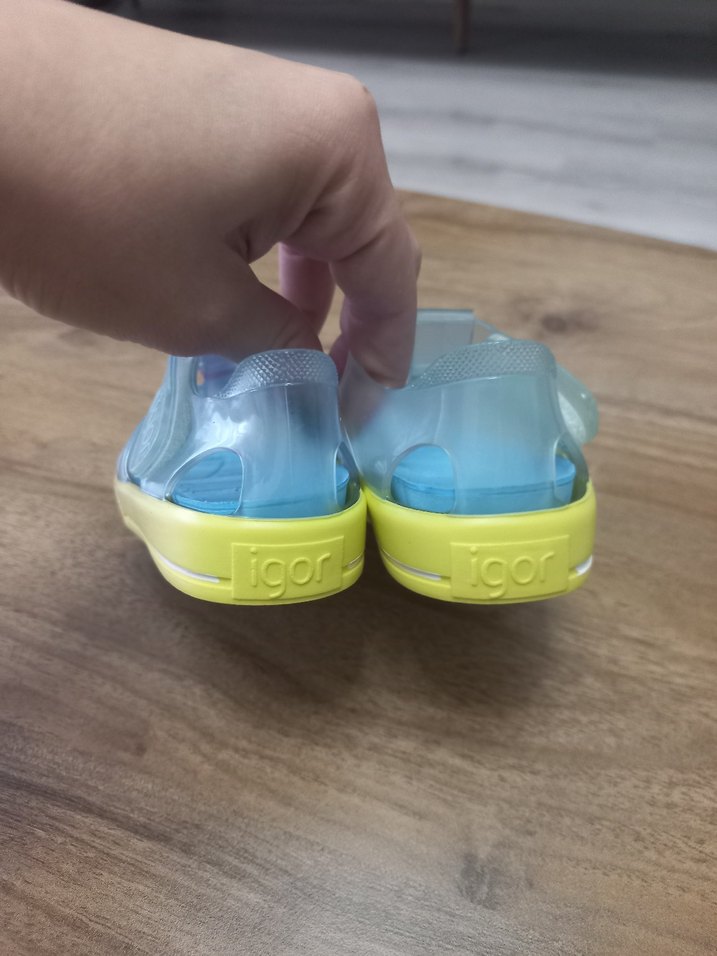 Igor Mavi Sarı Tokalı Çocuk Sandalet - Görsel 5