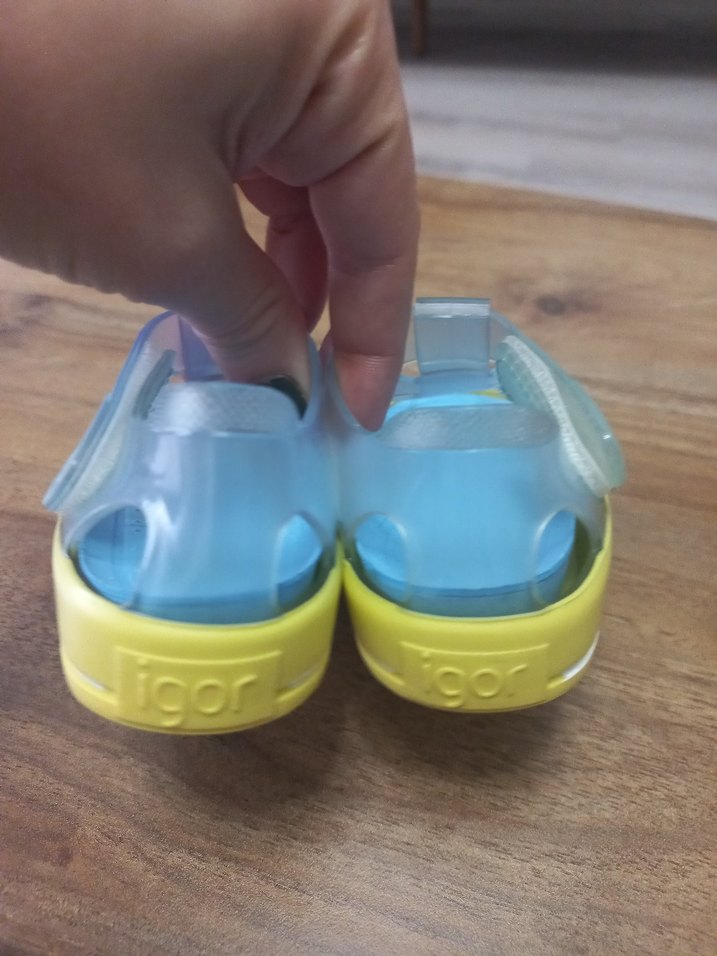 Igor Mavi Sarı Tokalı Çocuk Sandalet - Görsel 4