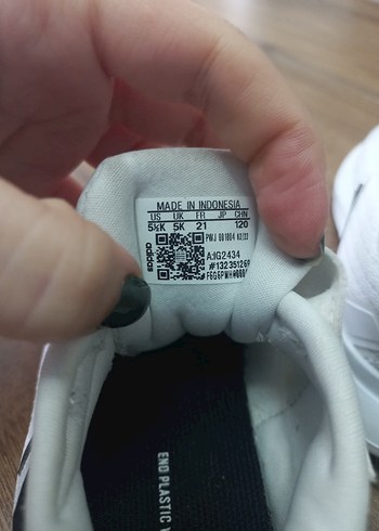 Beyaz Erkek Çocuk Spor Ayakkabı Velcro - Görsel 5