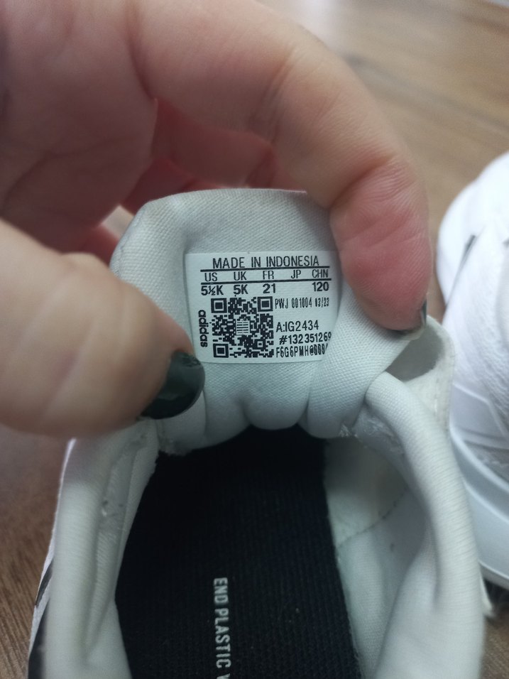 Beyaz Erkek Çocuk Spor Ayakkabı Velcro - Görsel 5