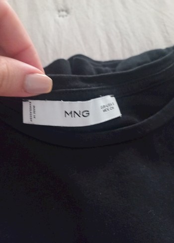 Mango Siyah Baskılı Kadın Tişört - Görsel 2