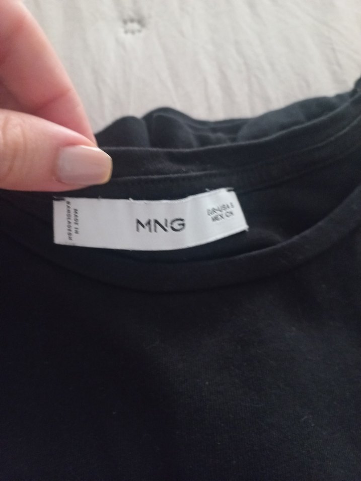 Mango Siyah Baskılı Kadın Tişört - Görsel 2