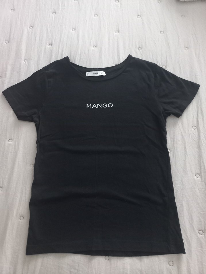 Mango Siyah Baskılı Kadın Tişört - Görsel 3