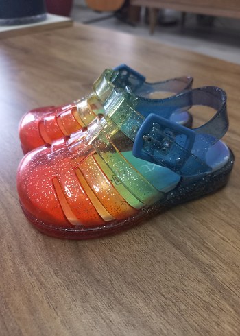 Renkli Simli  Çocuk Sandalet - Görsel 4