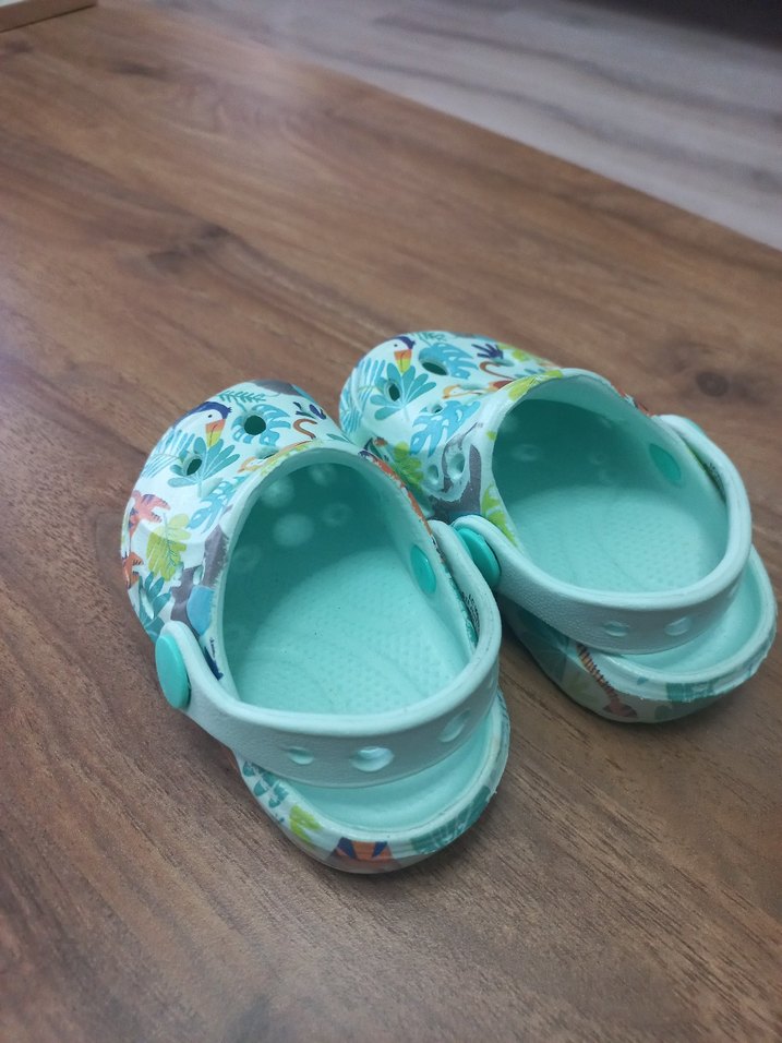 Turkuaz Renkli Erkek Çocuk Kaydırmaz Terlik - Görsel 2