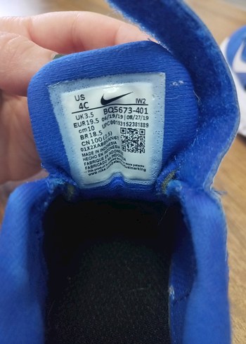 Nıke Mavi Erkek Çocuk Spor Ayakkabı Velcro - Görsel 5