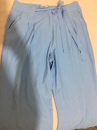 Buz mavi rahat kumaş pantalon