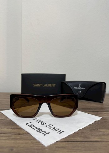 Yves Saint Laurent Saint Laurent Parlak Kahverengi Kadın Güneş Gözlüğü