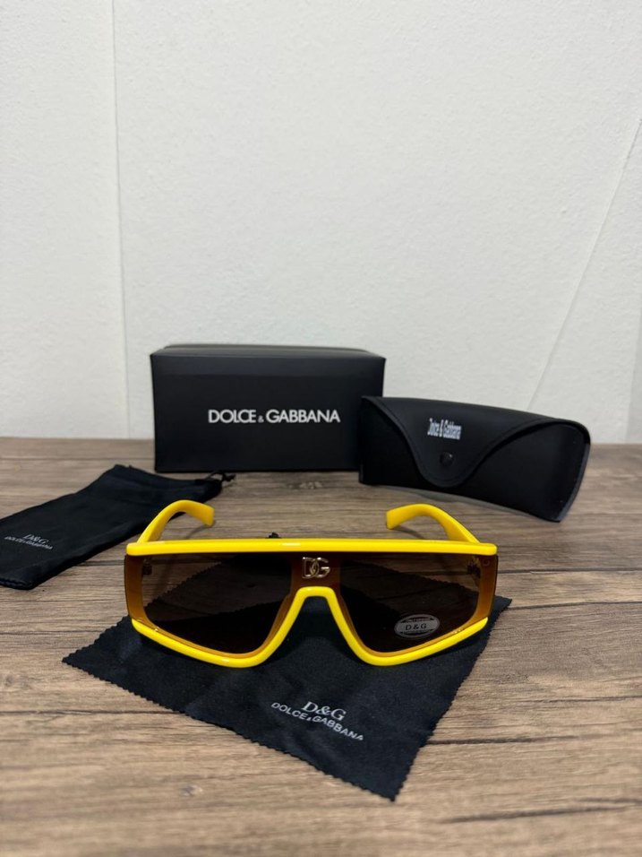 Parlak Sarı Kadın Sokak Stili Güneş Gözlüğü - Görsel 3