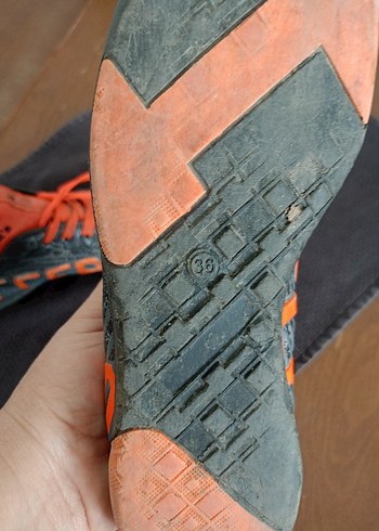 Turuncu Renkli Erkek Bağcıkı çoraplı krampon - Görsel 3