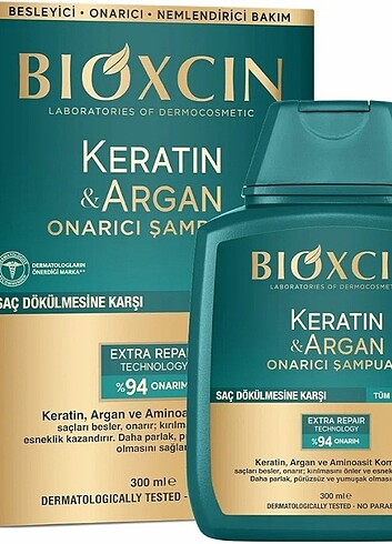 Keratin & Argan Onarıcı Şampuan 300 Ml - Yıpranmış Ve Hasar Görm